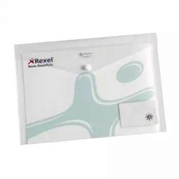Rexel Ice Popper segtuvas su vizitinių kortelių kišene A4 skaidrus (5 vnt.)