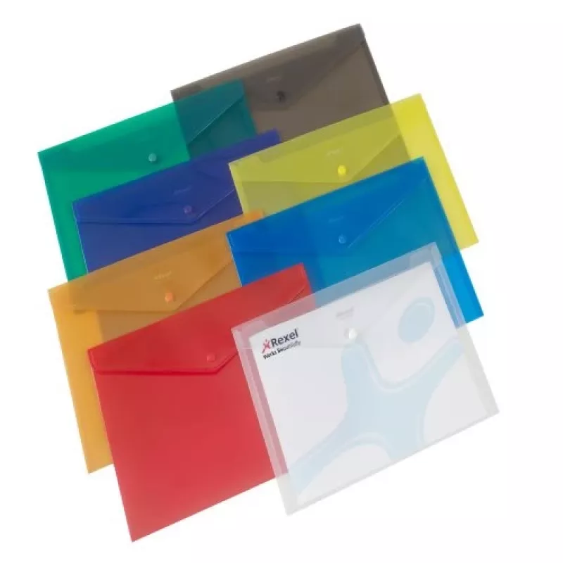 Rexel Popper Wallet A4 Assorted, A4, polipropilenas (PP), įvairiaspalvis, 150 lapų, 335 mm, 235 mm