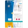 HERMA 8316 Siuntos etiketė su pristatymo raštu A4 182 x 130 mm, 25 lapų