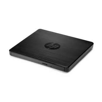 HP USB išorinis DVD įrenginys, juodas, dėklinis, skirtas staliniam/nešiojamam kompiuteriui, DVD Super Multi DL, USB 2.0, CD, DVD