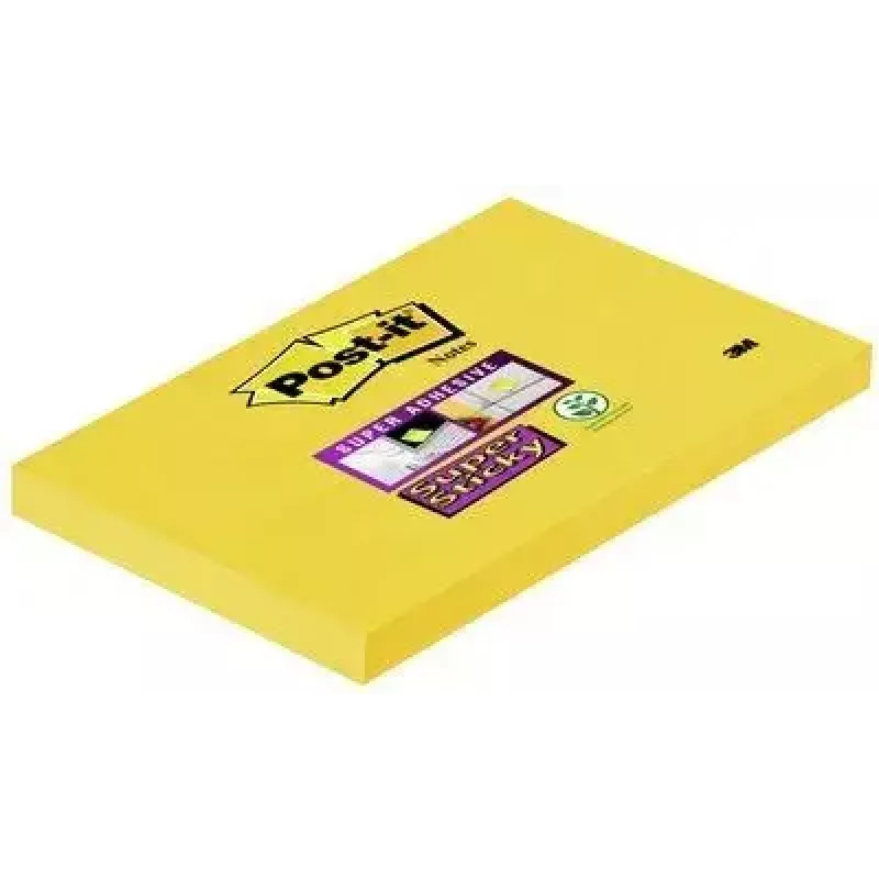 Lipnūs užrašai Post-It geltoni 90 lapų 76x127 mm 3M