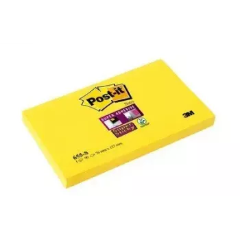 Lipnūs užrašai Post-It geltoni 90 lapų 76x127 mm 3M