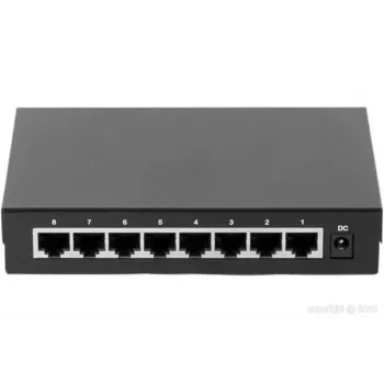 Nevaldomas jungiklis Dexlan 891008 8 prievadų Gigabit Ethernet juodas