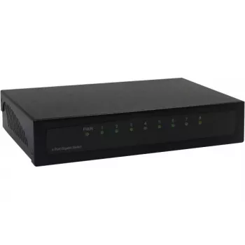 Nevaldomas jungiklis Dexlan 891008 8 prievadų Gigabit Ethernet juodas