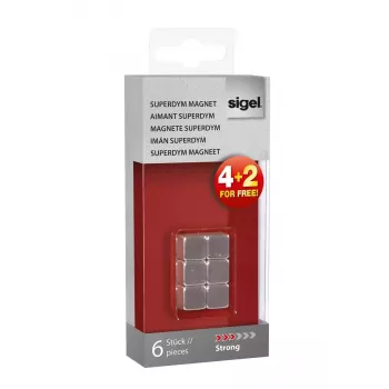 Magnetinis kubas Sigel SuperDym C5 10x10x10 mm (6 vnt.)