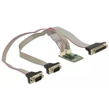 DeLOCK 95246 MiniPCIe adapteris su 2x RS-232 ir 1x LPT prievadu