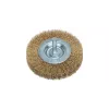 Bosch 2609256519 diskinis vielinis šepetys, Ø 75 mm, žalvariu dengta plieninė viela, kotas 6 mm