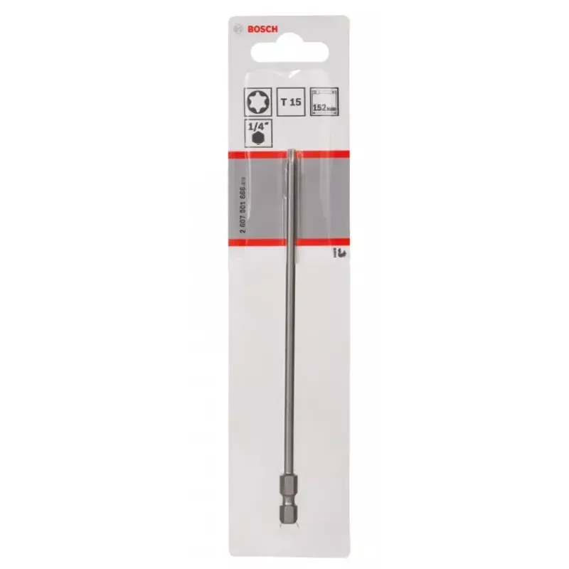 Antgalis atsuktuvui Bosch 2607001666 T15 Extra Hard 152mm Šešiakampis