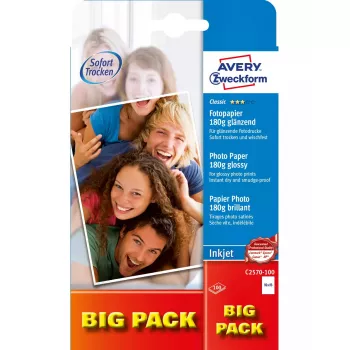 Fotopopierius Avery Classic Inkjet 10x15cm 180g blizgus