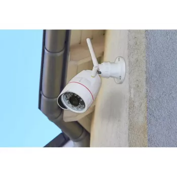 IP lauko šratinė kamera Olympia OC 1280P – lauke, 1280×720, 3,6 mm, 60° matymo kampas, montavimas prie lubų/sienos, laidinis ir Wi-Fi