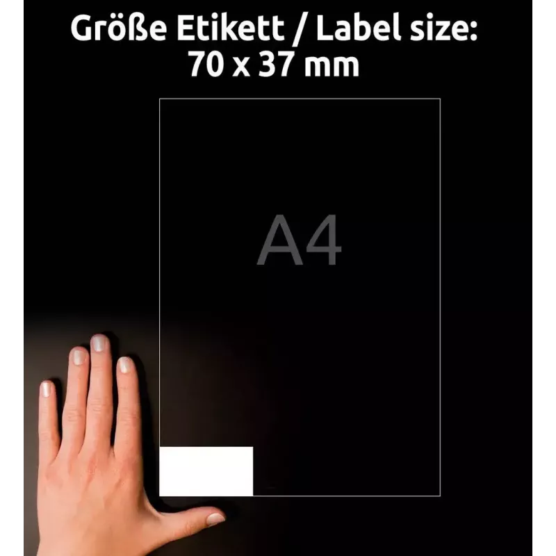 Lipni etiketė stačiakampė AVERY 3474-10