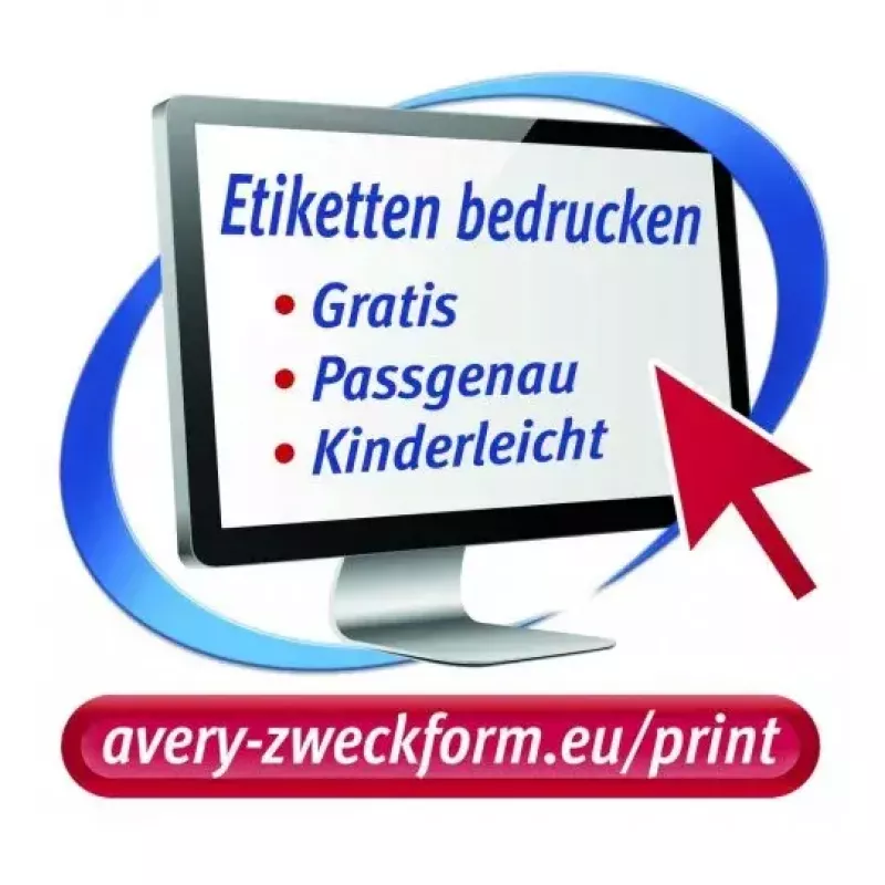 Lipnūs etikečių lapai AVERY L4732REV-10, A4, 3,56 × 1,69 cm, 10 lapų