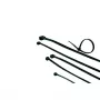 ACT kabelio raištis - juodas, ilgis 450 mm, plotis 8,0 mm, atsegamas, nailonas