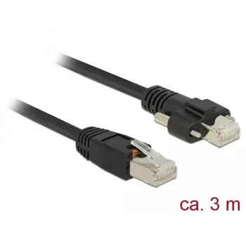 Tinklo kabelis DeLOCK 85669 Cat6 S/FTP RJ-45 3 m juodas