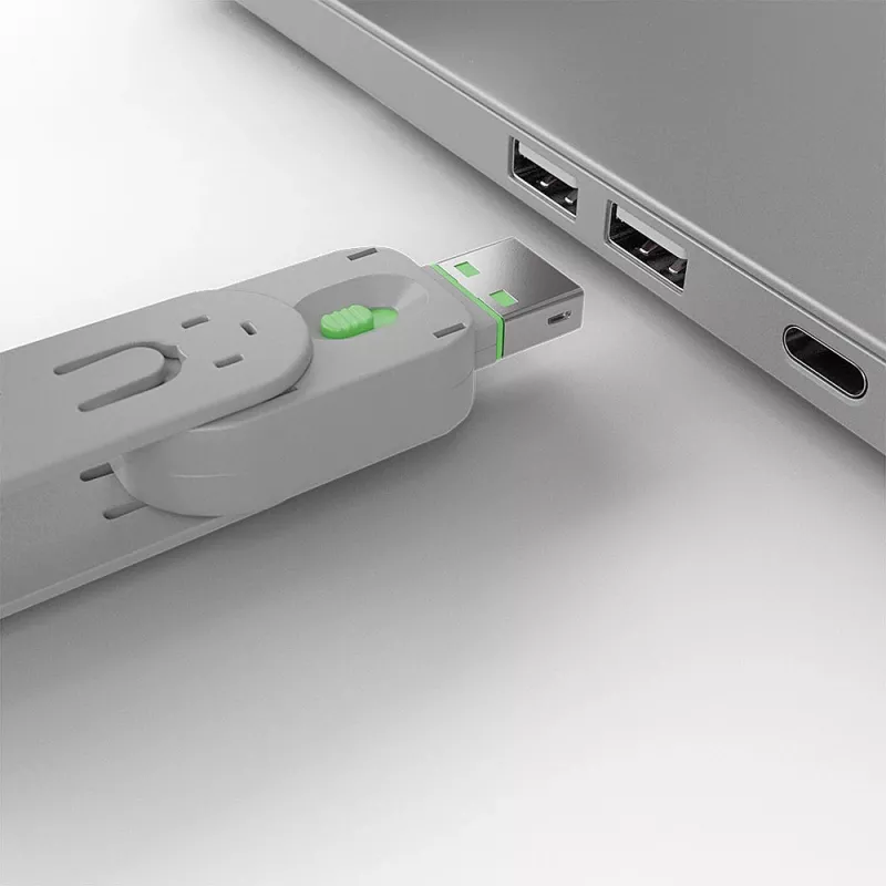 Lindy USB Type-A prievado blokavimo raktas, žalias