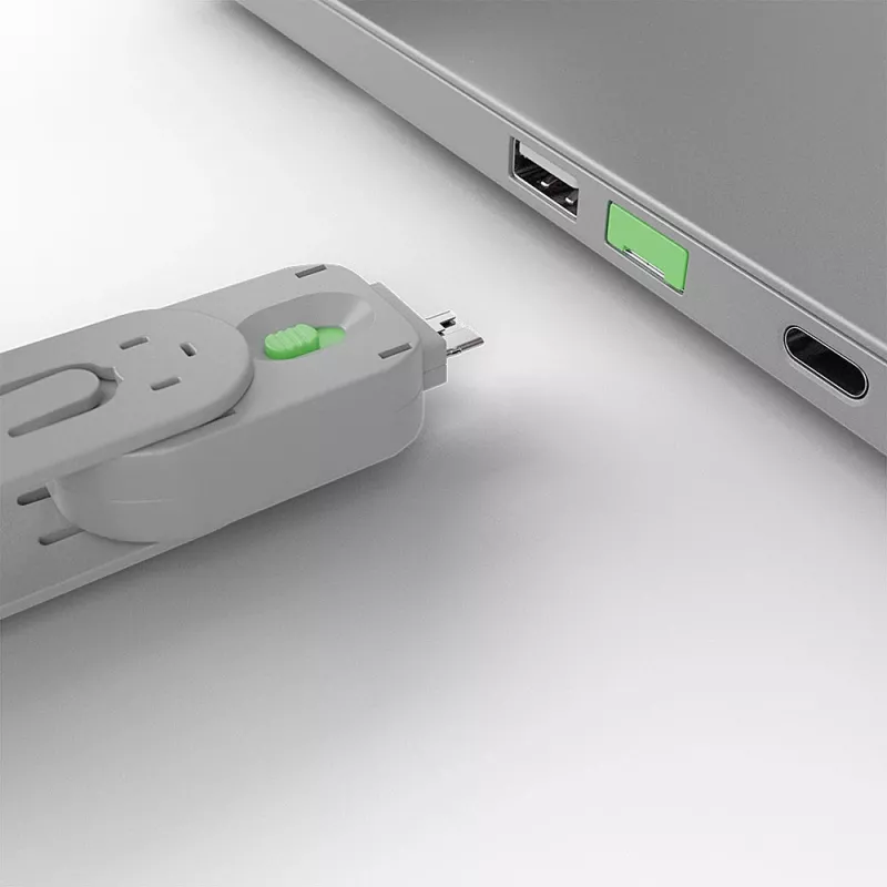 Lindy USB Type-A prievado blokavimo raktas, žalias