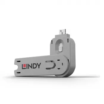 Lindy USB Type A prievado blokavimo raktas, baltas