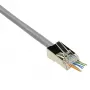 ACT RJ45 (8P/8C) CAT6 Easyconnect ekranuotas modulinis jungiklis apvaliam kabeliui su vientisais arba suvytais laidininkais