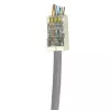 ACT RJ45 (8P/8C) CAT6 Easyconnect ekranuotas modulinis jungiklis apvaliam kabeliui su vientisais arba suvytais laidininkais