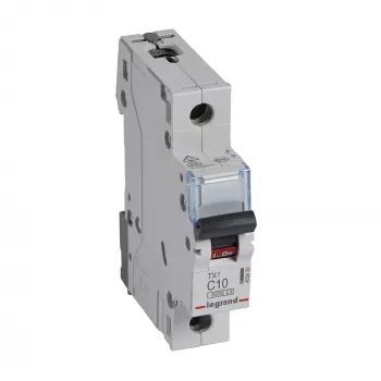 Legrand TX3 automatinis jungiklis 1 polius C charakteristika 10A 6kA