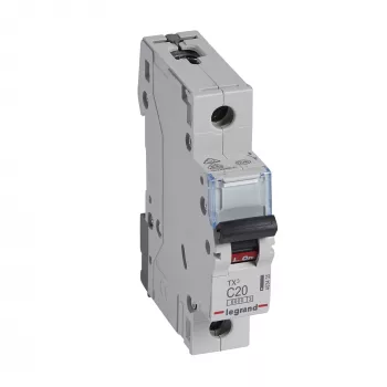 Legrand TX3 automatinis jungiklis C charakteristika 1 polius 20 A