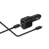 Samsung EP-L5300XBEGEU universalus automobilinis įkroviklis, juodas, USB 2.0 / USB Type-C, 60 W, 1 m