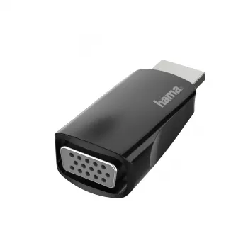 Hama 00200344 adapteris keitiklis HDMI VGA juodas