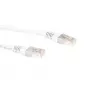 ACT White 0.5 m LSZH U/UTP CAT6 jungiamasis kabelis su RJ45 jungtimis