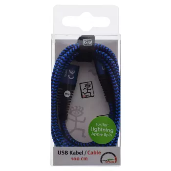 2GO 795949 Lightning laidas 1 m Mėlyna USB B