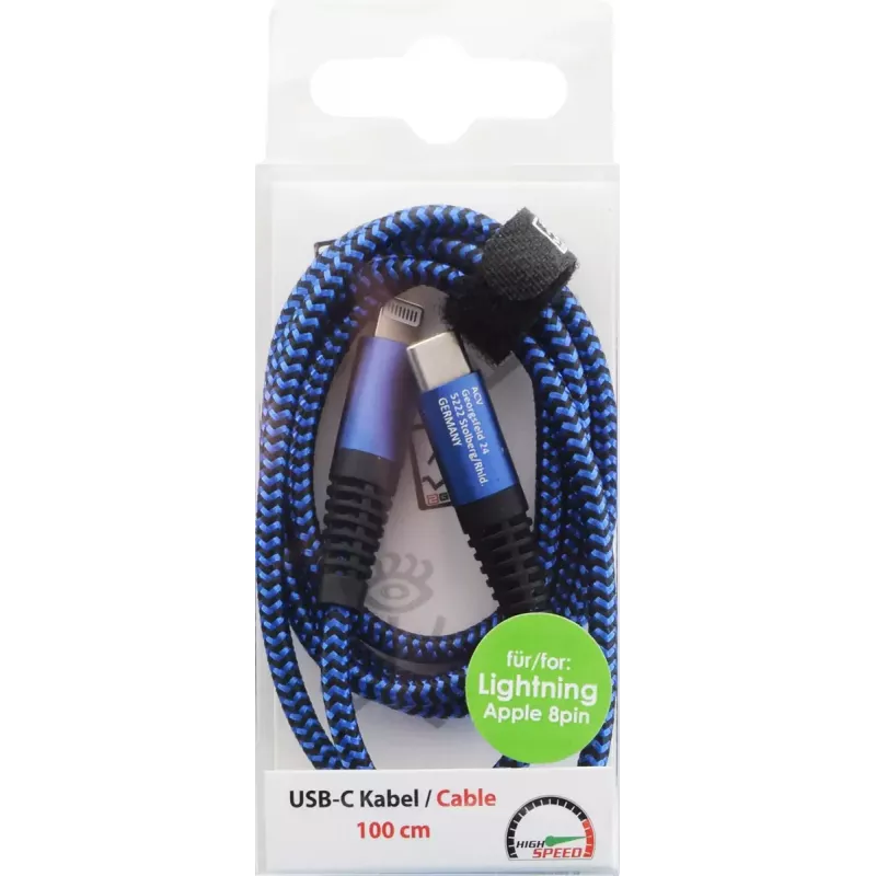 2GO 797196 Lightning kabelis 1 m mėlynas USB-C