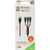 Laidas Lightning 2GO 797155 1,5 m Juodas USB B USB C Micro-USB B
