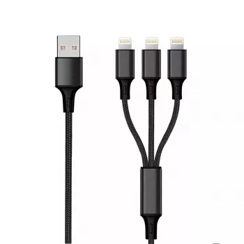 Laidas Lightning 2GO 797155 1,5 m Juodas USB B USB C Micro-USB B