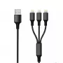 Laidas Lightning 2GO 797155 1,5 m Juodas USB B USB C Micro-USB B