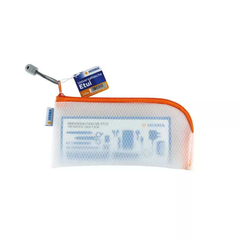 Dėklas pieštukams HERMA 20006 Hard EVA Oranžinis Peršviečiamas 110x230mm