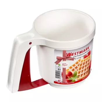 Miltų sietelis Westmark 32142270, plastikinis, baltas, Ø 10,8 cm, aukštis 110 mm