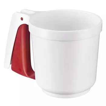 Miltų sietelis Westmark 32142270, plastikinis, baltas, Ø 10,8 cm, aukštis 110 mm