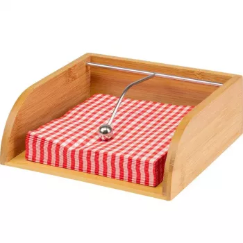 Servetėlių laikiklis Westmark Tapas + Friends Wood, bambukas ir plienas, 330×330 mm