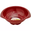 Virtuvinis sietelis Westmark 2424227R, plastikinis, apvalus, 25 cm skersmuo, raudonas