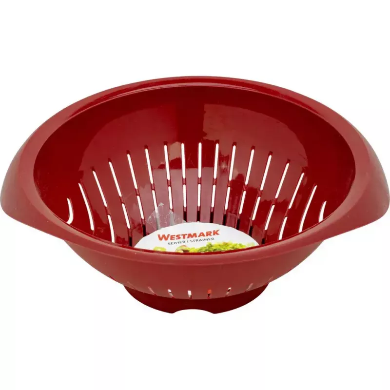 Virtuvinis sietelis Westmark 2424227R, plastikinis, apvalus, 25 cm skersmuo, raudonas