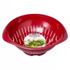 Virtuvinis sietelis Westmark 2424227R, plastikinis, apvalus, 25 cm skersmuo, raudonas