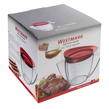 Riebalų atskyriklis Westmark 30752260 – 1000 ml, plastikinis, skaidri rankena