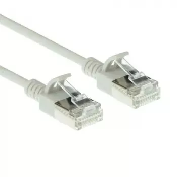 ACT pilka 10 m LSZH U/FTP CAT6A plonas duomenų centro pataisinis kabelis su apsauga nuo užkabinimo ir RJ45 jungtimis