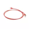 ACT Red 7 m LSZH U/FTP CAT6A duomenų centro plonas šuolinis kabelis su apsauga nuo užkabinimo ir RJ45 jungtimis