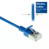 ACT Blue 7 m LSZH U/FTP CAT6A plonas duomenų centro pataisos laidas su apsauga nuo užkabinimo ir RJ45 jungtimis