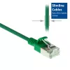 ACT Green 7 m LSZH U/FTP CAT6A plonas duomenų centro pataisos kabelis su apsauga nuo užkliuvimo ir RJ45 jungtimis