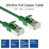ACT Green 7 m LSZH U/FTP CAT6A plonas duomenų centro pataisos kabelis su apsauga nuo užkliuvimo ir RJ45 jungtimis