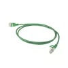 ACT Green 10 metrų LSZH U/FTP CAT6A plonas duomenų centro pataisinis kabelis su apsauga nuo užkliuvimo ir RJ45 jungtimis