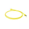 ACT Yellow 7 m LSZH U/FTP CAT6A duomenų centro plonas pataisinis laidas su apsaugotais RJ45 kištukais