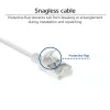 ACT White 2 m LSZH U/FTP CAT6A duomenų centro plonas pataisos laidas RJ45 (DC6902)