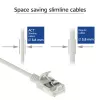 ACT pilka 0,15 m LSZH U/FTP CAT6A plonas pataisymo laidas su apsauga nuo užkabinimo ir RJ45 jungtimis